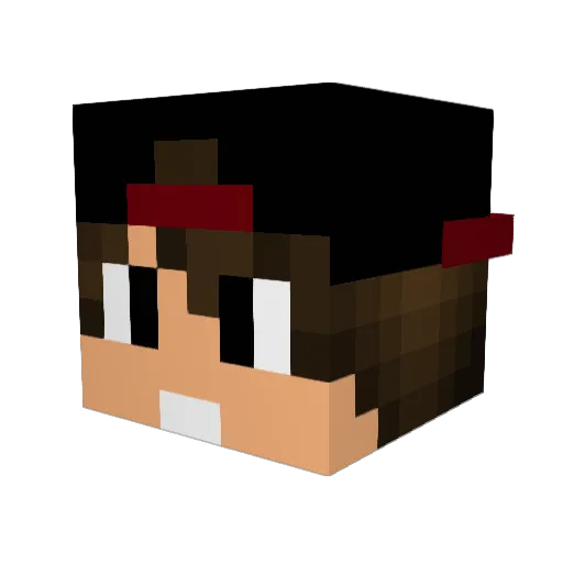 khalisan Minecraft avatar head, 3D render