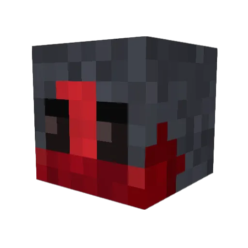khallreath Minecraft avatar head, 3D render