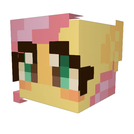 khalucard Minecraft avatar head, 3D render