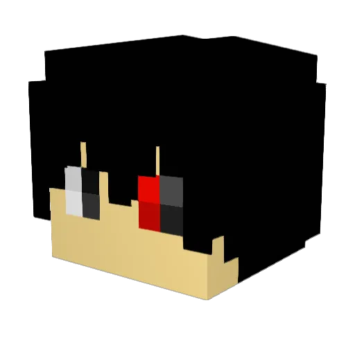 khan_is_good Minecraft avatar head, 3D render