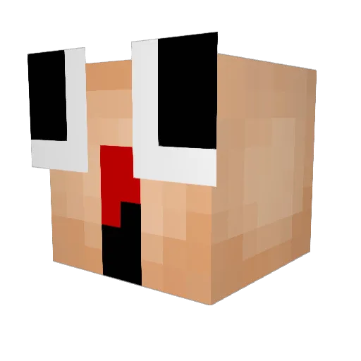 khandl Minecraft avatar head, 3D render