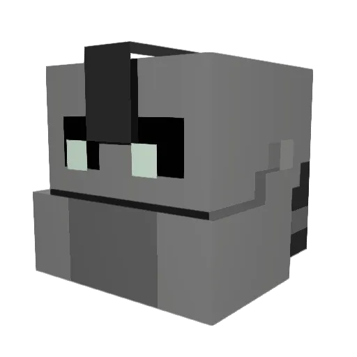 khanfluence Minecraft avatar head, 3D render
