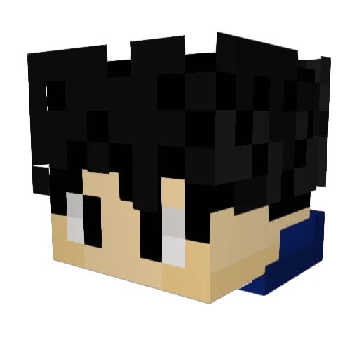 khaplol Minecraft avatar head, 3D render