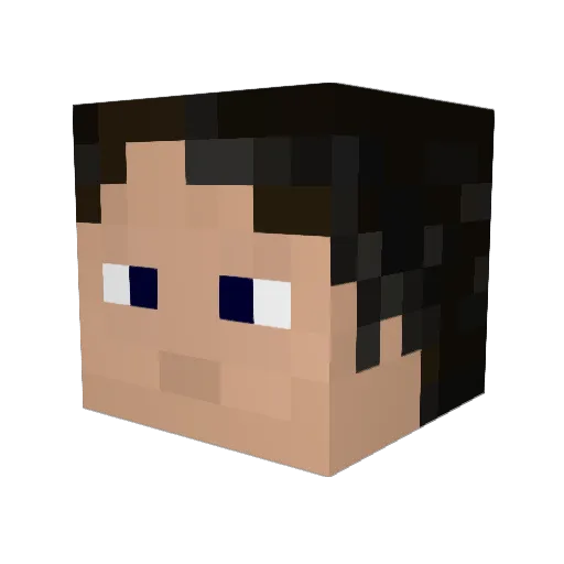 kharmine Minecraft avatar head, 3D render