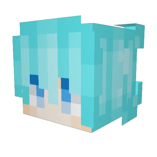 khattixay Minecraft avatar head, 3D render