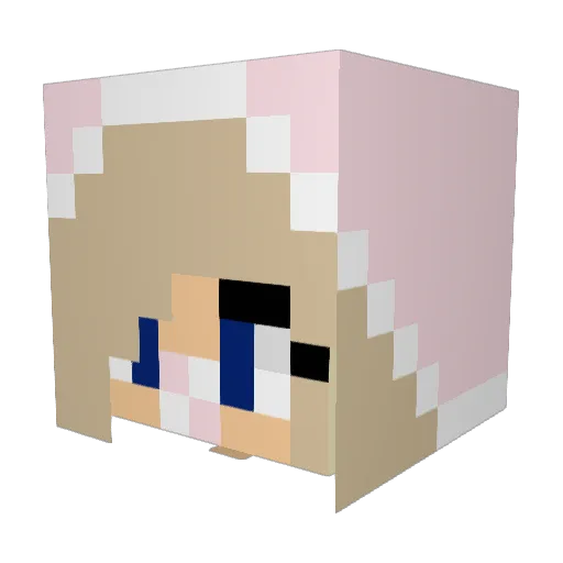 khaxan Minecraft avatar head, 3D render