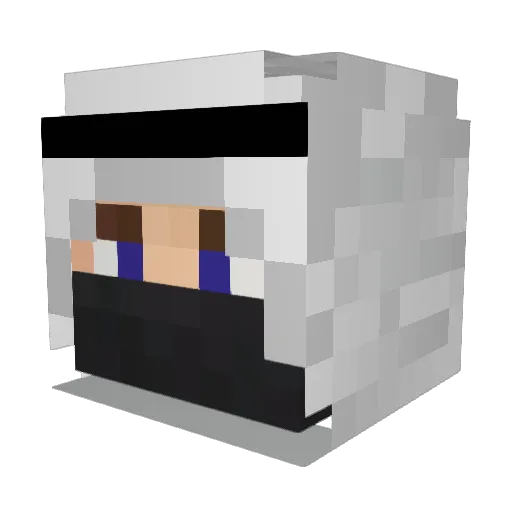 khaybarali Minecraft avatar head, 3D render