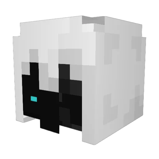 khayut Minecraft avatar head, 3D render