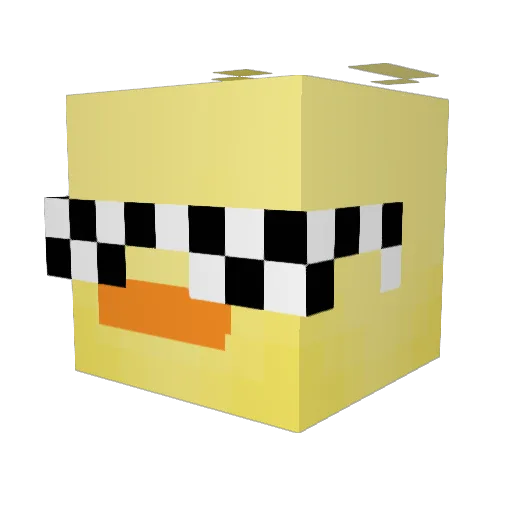 khaziiiii Minecraft avatar head, 3D render