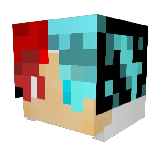 kheikhei12 Minecraft avatar head, 3D render