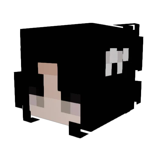kheiroro Minecraft avatar head, 3D render