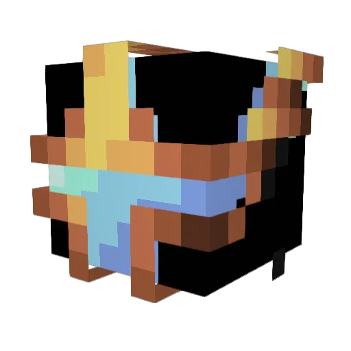 kheoon Minecraft avatar head, 3D render