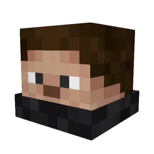 khesanha Minecraft avatar head, 3D render