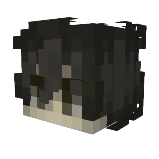 khevnx Minecraft avatar head, 3D render
