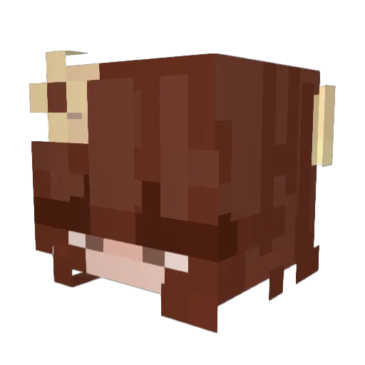 khirocat Minecraft avatar head, 3D render