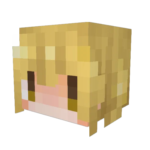 khk_NT Minecraft avatar head, 3D render