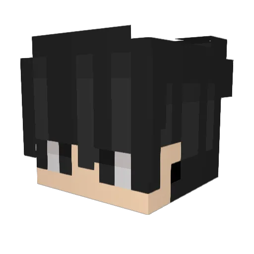 khk__ Minecraft avatar head, 3D render