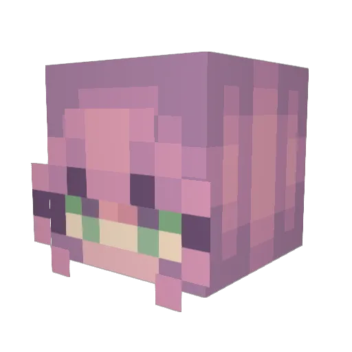khkress Minecraft avatar head, 3D render
