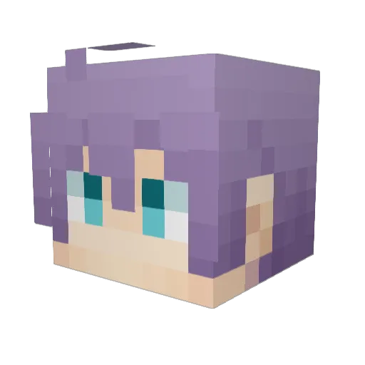 khm07 Minecraft avatar head, 3D render