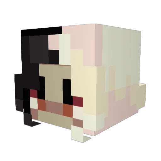 khoffee Minecraft avatar head, 3D render