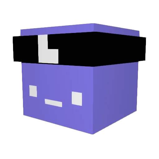 khoixin Minecraft avatar head, 3D render