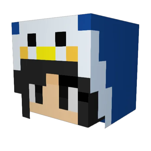 khold_ Minecraft avatar head, 3D render