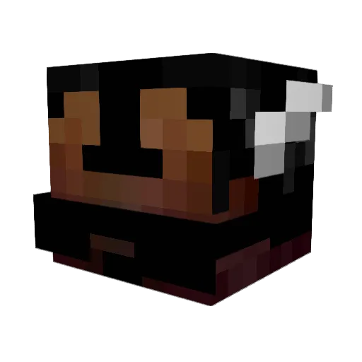 kholfuzzion Minecraft avatar head, 3D render