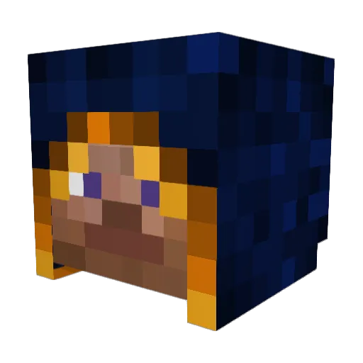 kholmedang Minecraft avatar head, 3D render