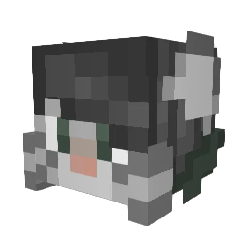 khoucacola Minecraft avatar head, 3D render
