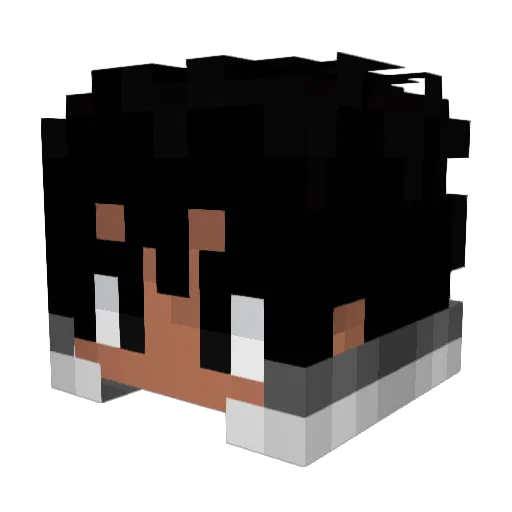 khous Minecraft avatar head, 3D render