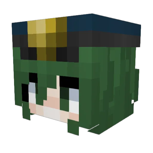 khowy Minecraft avatar head, 3D render