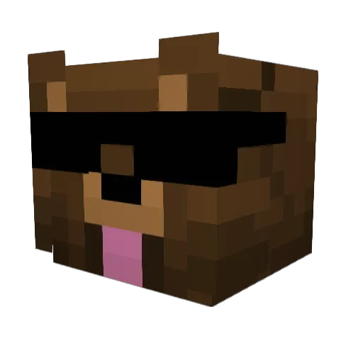 khrion Minecraft avatar head, 3D render