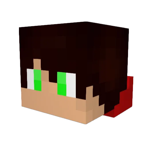 khristianwilson Minecraft avatar head, 3D render