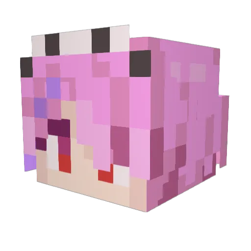 khrona Minecraft avatar head, 3D render