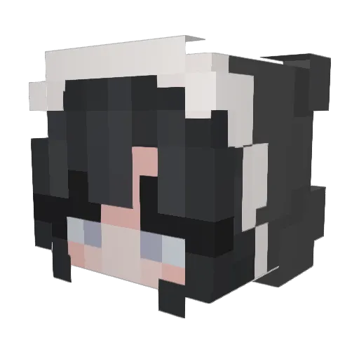 khrycee Minecraft avatar head, 3D render