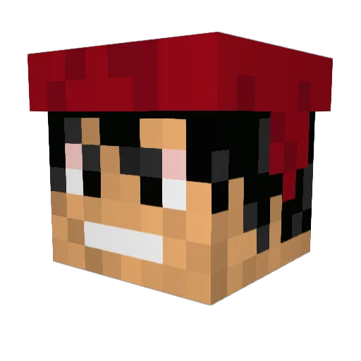 khunt9000 Minecraft avatar head, 3D render