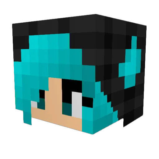 khuong21 Minecraft avatar head, 3D render