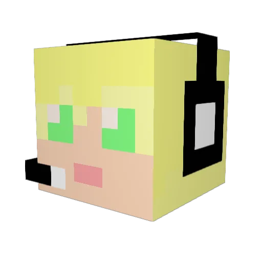 khy3670 Minecraft avatar head, 3D render