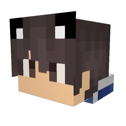 ki_baind Minecraft avatar head, 3D render