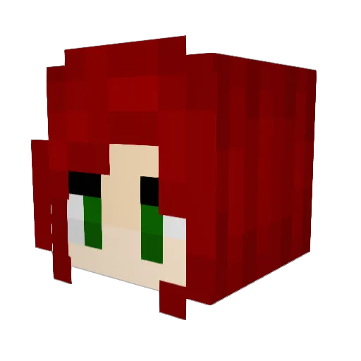 ki_kachu Minecraft avatar head, 3D render