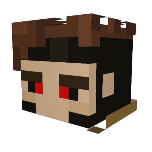 ki_ngoftheworld Minecraft avatar head, 3D render