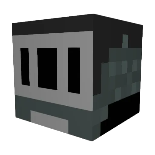 ki_sans Minecraft avatar head, 3D render