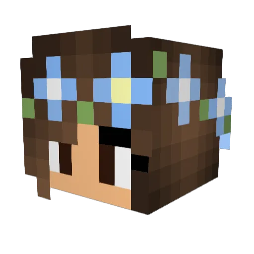 kiacody Minecraft avatar head, 3D render