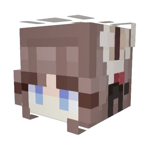 kianaxk Minecraft avatar head, 3D render