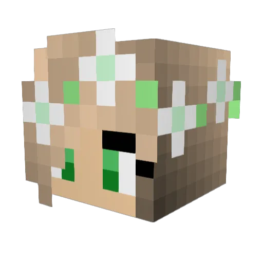 kianaxx Minecraft avatar head, 3D render