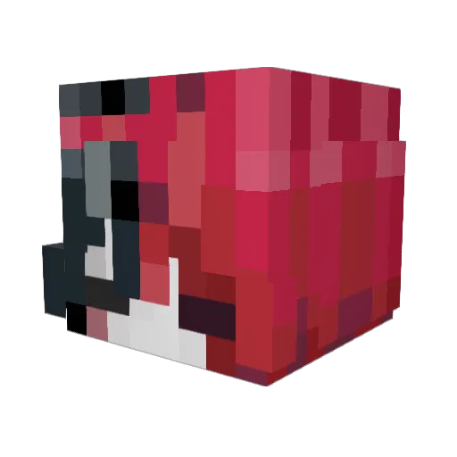 kianaye Minecraft avatar head, 3D render