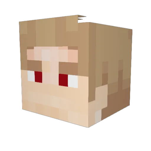 kiangoulding Minecraft avatar head, 3D render