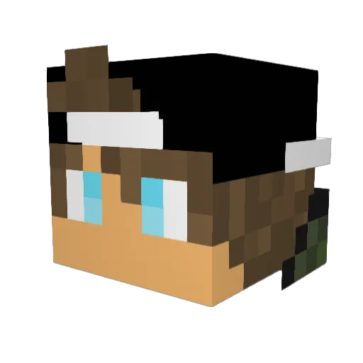 kiano1902 Minecraft avatar head, 3D render