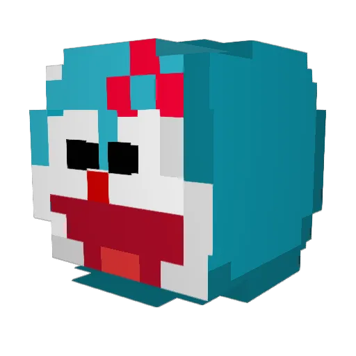 kianwee Minecraft avatar head, 3D render