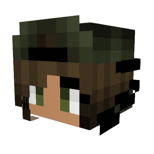kiaoivy Minecraft avatar head, 3D render